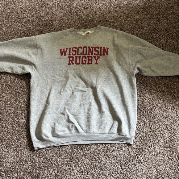Wisconsin Rugby Gray Sweatshirt - Picture 1 of 3